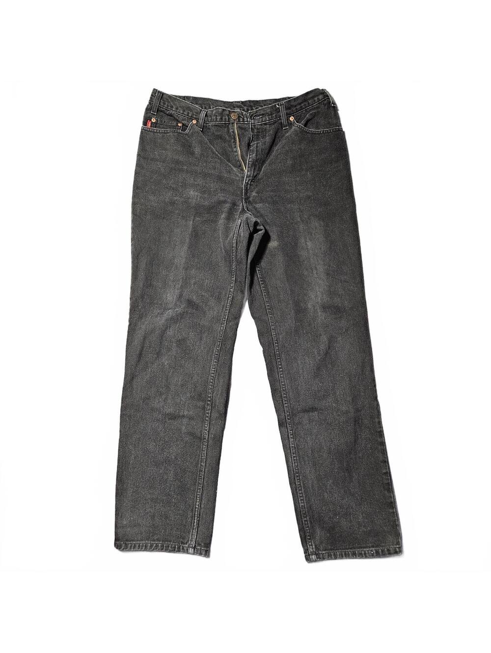 Mustang Brand 36x32 Black Gray Straight Leg Jeans Vintage Denim